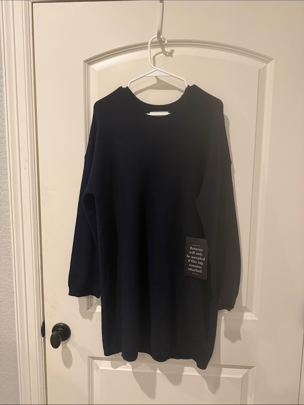 Tuckernuck Navy Blue Knit Sweater Dress